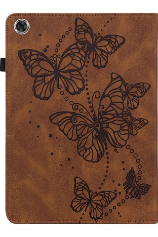 Butu Kelebekler Baskılı Elastik Askı İyi Korumalı, Düşmeyi Önleyici Tablet Kılıfı, Lenovo Uyumlu Tab M8/m8 2. Nesil Tb-8505/tb-8705/tb-8506 Standlı