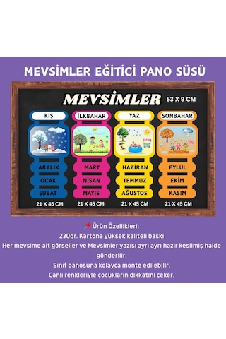 Mevsimler Panosu 4 Mevsim 7