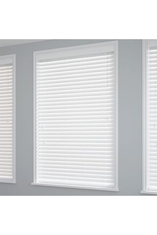 Ahşap Jaluzi Stor Perde Polywood 50 Mm Beyaz