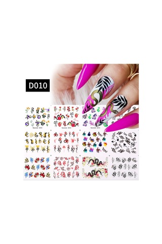 Su Transferli Nail Art Sticker D010 52377-2