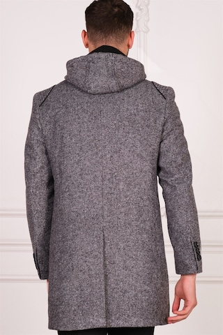 Plt8335 Dewberry Erkek Palto-diagonal Gri Diagonal Gri
