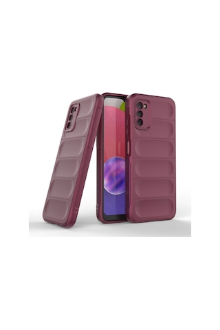 Galaxy A03s Kılıf Optimum Silikon - Bordo