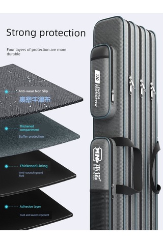 Çift Katmanlı Düz Olta Kamışı Çantası 110cm Kalınlaştırılmış Um51591-26 Yurt Dışından