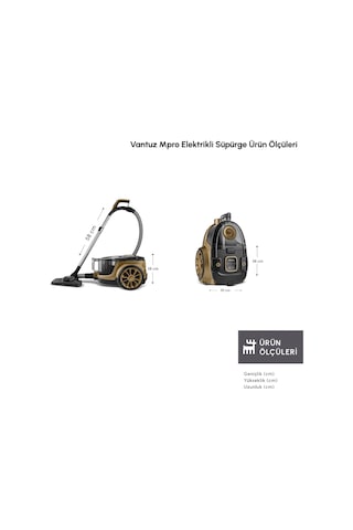 Karaca Vantuz Mpro Elektrikli Süpürge Walnut Brown