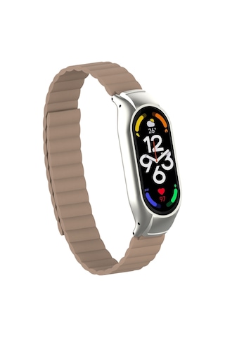 Xiaomi Mi Band 7 Uyumlu Krd-69 Nrtk Kordon-kahve Açık