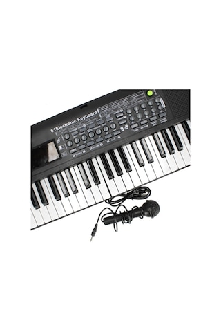 Canda Oyuncak 61 Tuş Müzik Elektronik Klavye Dijital Piyano Mikrofonlu Org