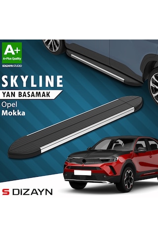 S-dizayn Opel Mokka 2 Skyline Krom Yan Basamak 173 Cm 2020 Üzeri A+ Kalite