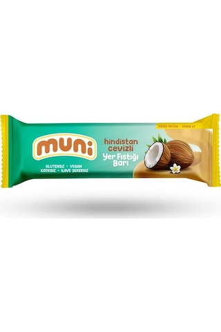 Muni Hindistan Cevizli Yer Fıstığı Barı 12 x 40 G