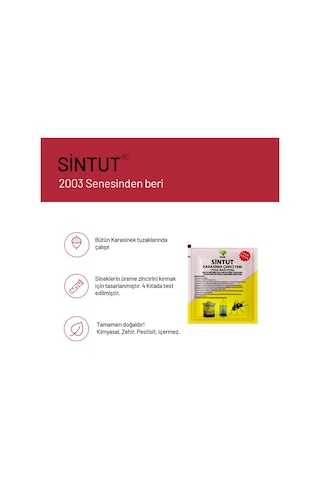 12 adet Sintut Karasinek Tuzağı için Çekici Yem | 300 Gr.