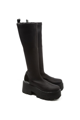 Çizme Kadın Gtn-120510 John May Strech Siyah