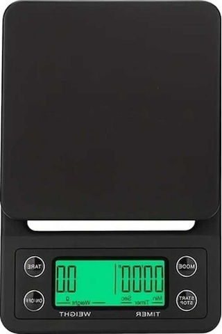 Trendooze Gaojunshop01 Siyah Kahve Terazisi - 0.0 Oz Hassas Ölçümli Zamanlayıcı Siyah