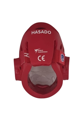 Haşado Wt Onaylı Taekwondo Kapalı Kask Kırmızı