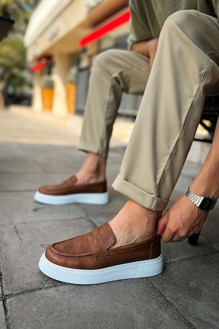 Roof Atelier Erkek Taba Loafer Ayakkabı - 421 - Cbt Bandera Taba
