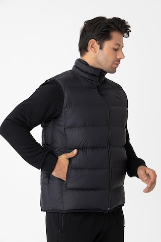 Crozwise Erkek Dolumlu Spor Yelek Siyah
