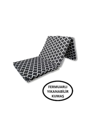 Lüks Katlanır Yatak 80x180x8 Cm Sünger Karaçatı Desen