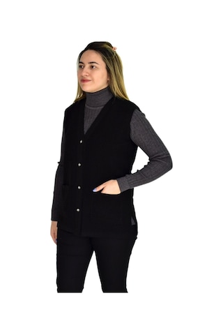 Kadın Cepli Triko Yelek Bgl-st03343 001