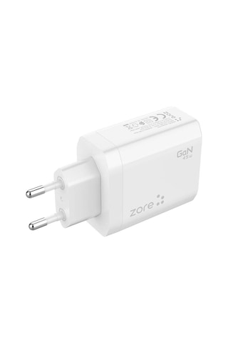 Biriva Home Always-02 Gan Tech Type-c Pd4.0 Usb-a Qc3.0 Hızlı Şarj Özellikli Seyahat Şarj Başlığı 45w - Bey Beyaz
