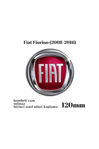 Fiat Fiorino 2008 - 2016 Uyumlu Panjur Arması Nikel Logo 12cm Kırmızı Zum 12 Cm