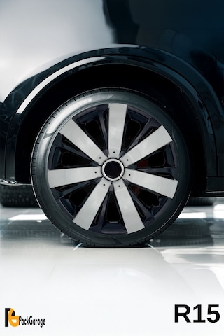 Volkswagen Up Club 15'' İnç Jant Kapağı 4 Adet Siyah Gri C109
