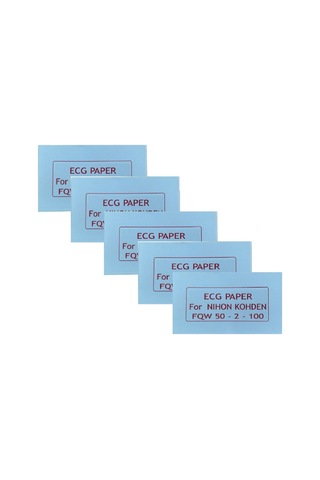 Ecg Kağıdı Nihon Kohden Fqw 50-2-100 Z Katlamalı 5 Adet 100 Sayfa