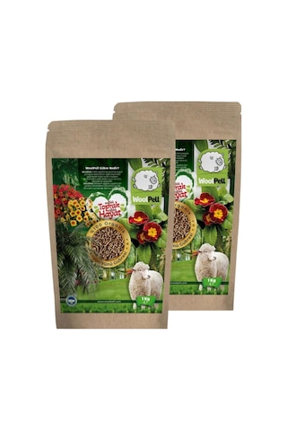 Woolpell Organik Koyun Yünü Gübresi 2kg 1 kg