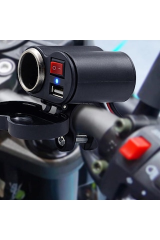 Motosiklet Çakmaklık Usb Şarj Soketi