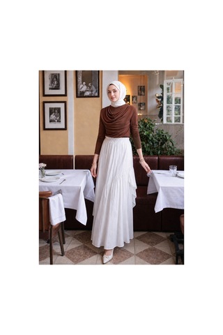 Unika Boutique Ön Drapeli Sandy Body Kahverengi