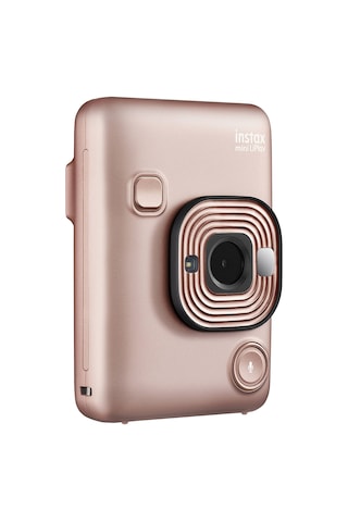 Fujifilm Instax Mini Liplay Hybrid Blush Gold Fotoğraf Makinesi Çantalı Set 4
