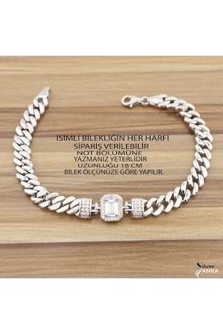 925 Ayar Gümüş Baget Gurmet Bileklik N11.2708