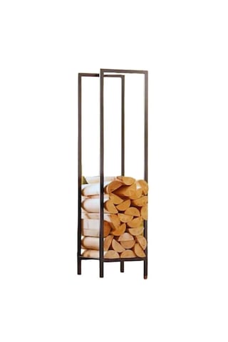 Lignum Dekoratif Metal Odunluk Şömine Odun Sehpası 120cm
