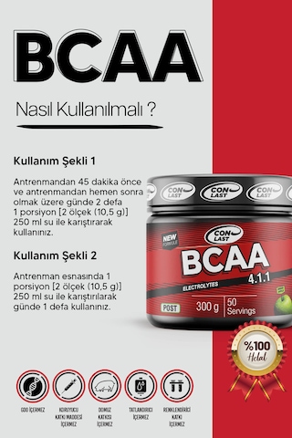 Bcaa 300 Gr /pre-workout 300 Gr Yeşil Elma