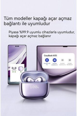 Yarı Kulaklı, Kulaksız Kablosuz Bluetooth Kulaklık