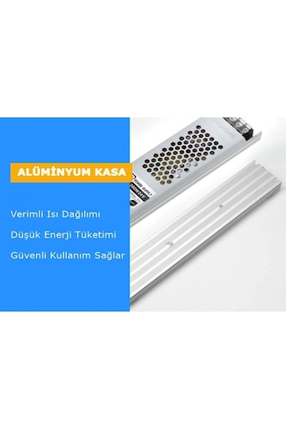 360w 30a Ultra Slim Şerit Led Trafosu 30 Amper