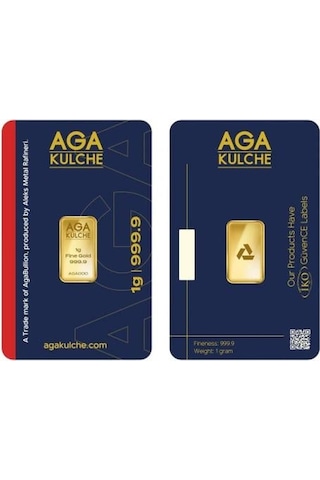 Agakulche 1 Gr 24 Ayar 999.9 Külçe Altın