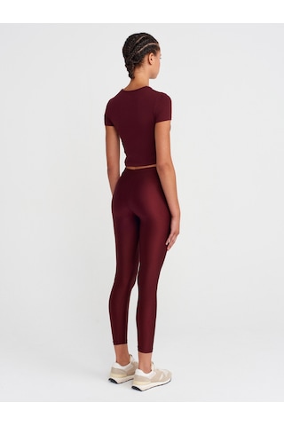 Dilvin 4001 Naylon Tayt-bordo Bordo