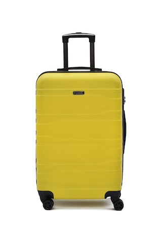 Fossil 3 Lü Valiz Seti Sarı 123x Kabin Orta Büyük - 8 Tekerlekli Ultra Hafif Dayanıklı Bavul Sarı