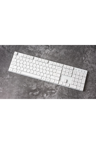 K5-SE Kablosuz-White Backlight-Gateron Red Switch-Low Profile - W