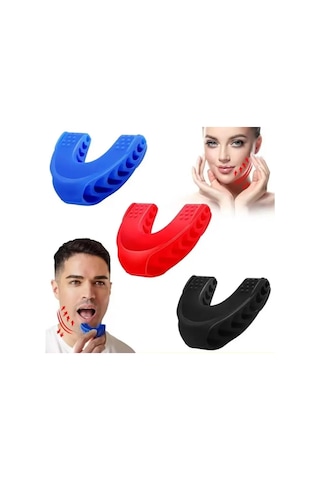 Başlangıç-orta-zor Jawline Face Yoga Çene Kası Egzersiz Topu 3'lü Set