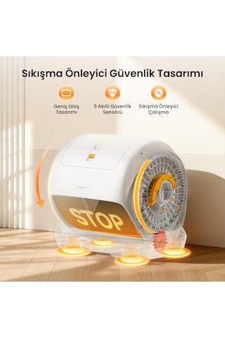 Ubpet C41 Akıllı Otomatik Kedi Tuvaleti, 106l Geniş Hacim, Mobil Uygulama, Otomatik Temizleme, Ağırlık Sensörü, 38db Sessiz Motor, Koku Hediyeli