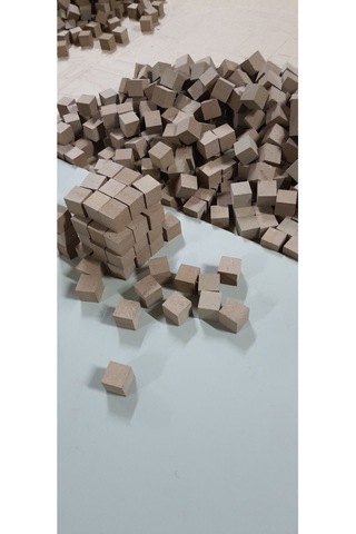 25 25 25 Mm Mdf Küp Bloklar 48 Adet