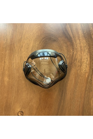 Qingmipy Yeniden Kullanılabilir Yıkayabilir Şeffaf Maske - Toz Ve Duman Koruma, Rahat Nefes Alma, Değiştirilebilir Filtre Siyah