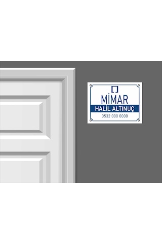 Kişiye Özel Mimar Pvc Levha 40x30 Cm