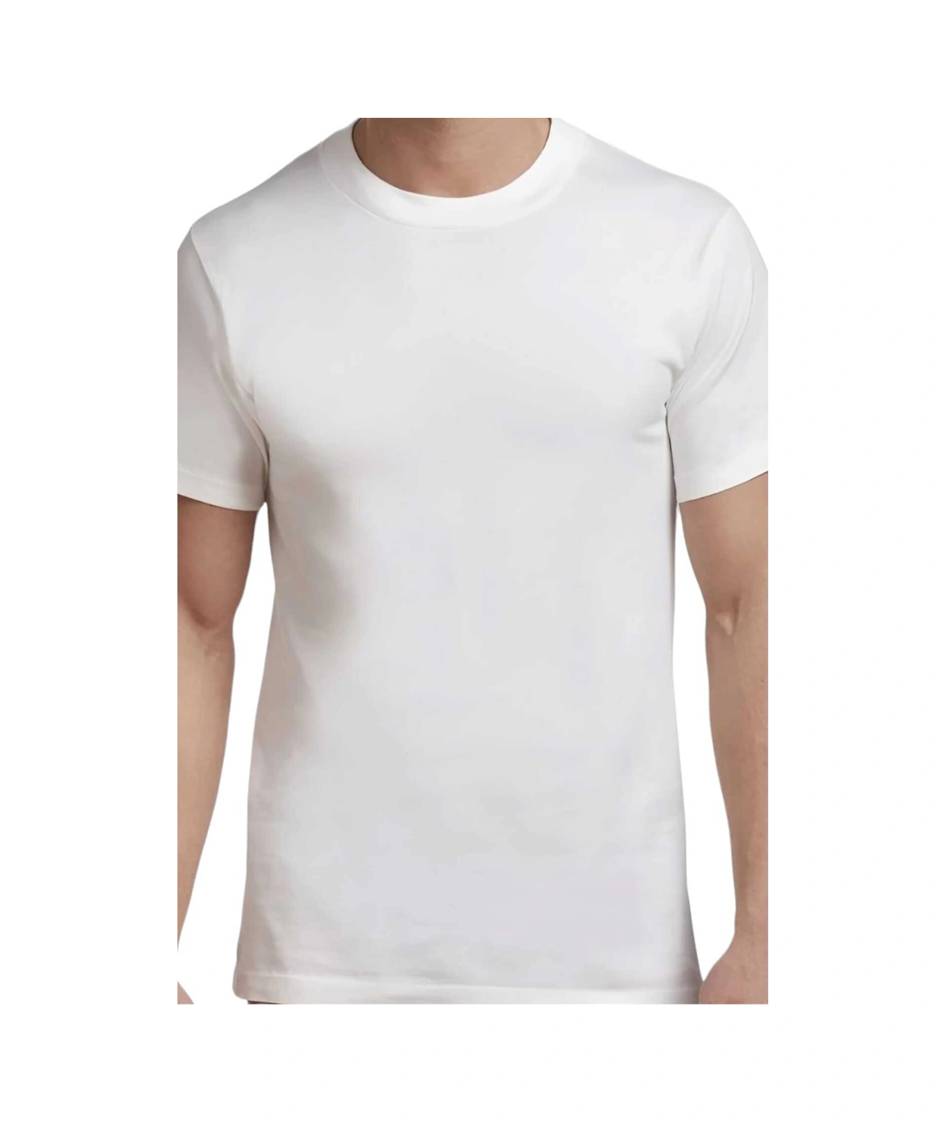 Tezzgelsin Erkek Sıfır Yaka Pamuklu 6'lı Fanila Beyaz