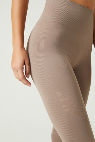Los Ojos X Melodi Bronz Yüksek Bel Seamless Spor Tayt Adorn Bronz
