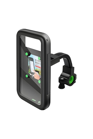 Cepini BS-01 Bisiklet Telefon Tutucu – Gidon Bağlantılı, 360° Dönebilir, Evrensel Uyum