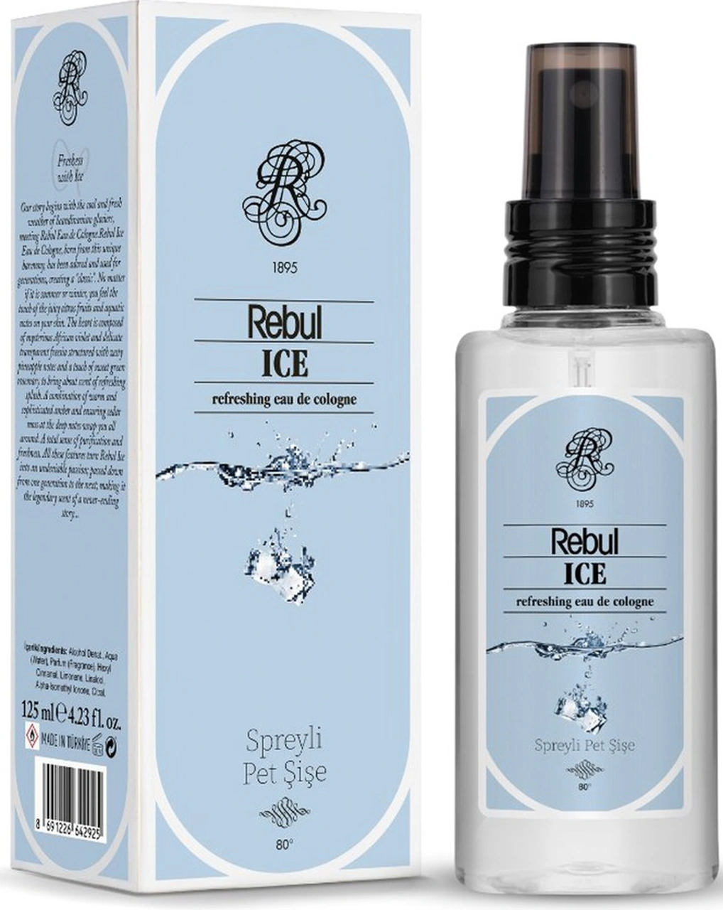 Rebul Edc Kolonya 125 Ml Pet Şişe Bouquet Ve Ice 2 Li