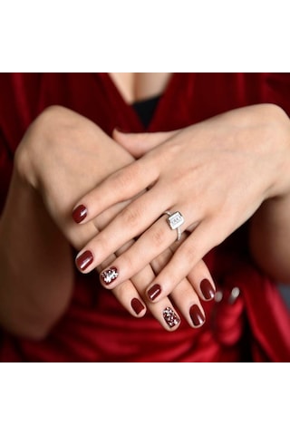 Baget Beyaz Altın Tektaş Yüzük 1,30 Karat 399604264