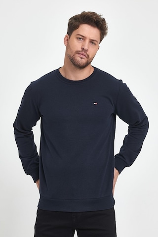 Metalic Erkek Siyah-antrasit Bisiklet Yaka Nakış Detaylı Regular Fit 2'li Sweatshirt Mmtlce70-2 001