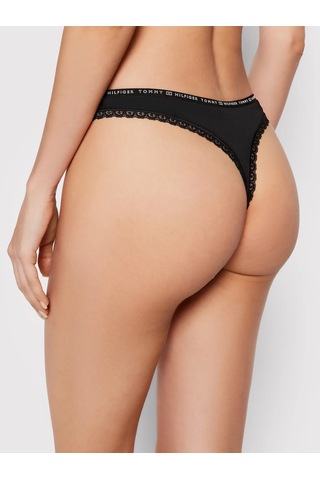 Tommy Hılfıger Kadın 3 Lü Tanga Uw0uw02824-0r7 Uw0uw02824-0r7 Siyah Siyah