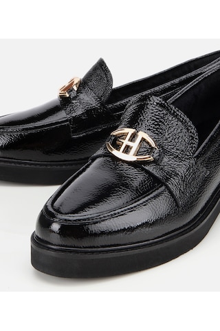 Hotiç Kadın Rugan Deri Siyah Tokalı Klasik Loafer 01ayh312860a100 01ayh312860a100 Siyah